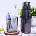 2-in-1 Reise-Waschset Multifunktions-Reisewaschbecher Zahnpasta Zahnbürste Split-Flasche Aufbewahrungsbox