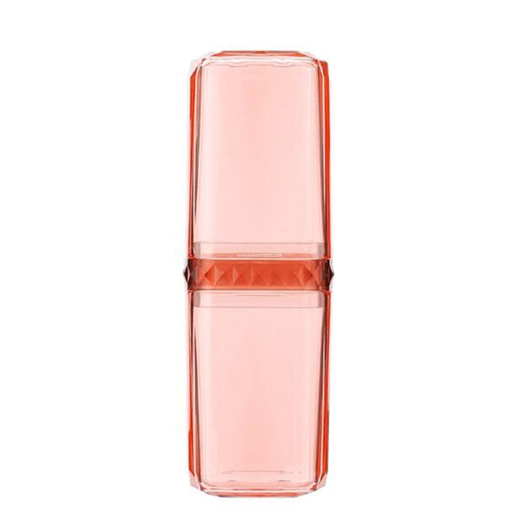 2-in-1 Reise-Waschset Multifunktions-Reisewaschbecher Zahnpasta Zahnbürste Split-Flasche Aufbewahrungsbox