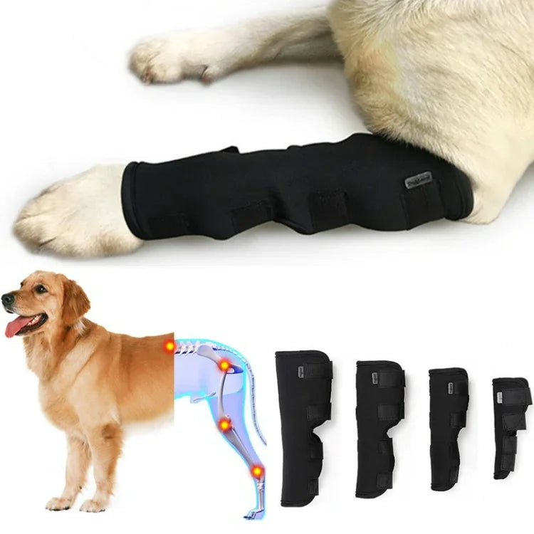 DogLemi PD60041 Hunde-Sprunggelenkbandage, unterstützt die Hinterbeine von Hunden, Kompressionsbandage zum Schutz von Wunden und Verletzungen, Größen: S, M, L, XL