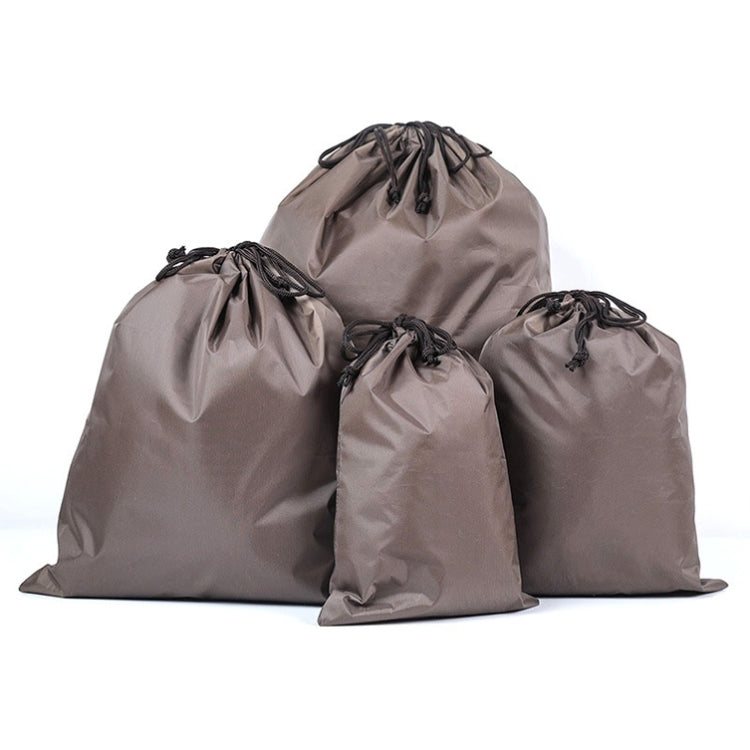 4-in-1 tragbare, wasserdichte Reisetasche aus Nylon mit Kordelzug, Kleidersack, 20 cm x 30 cm, 27 cm x 34 cm, 34 cm x 39 cm, 46 cm x 57 cm