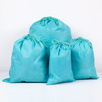 4-in-1 tragbare, wasserdichte Reisetasche aus Nylon mit Kordelzug, Kleidersack, 20 cm x 30 cm, 27 cm x 34 cm, 34 cm x 39 cm, 46 cm x 57 cm