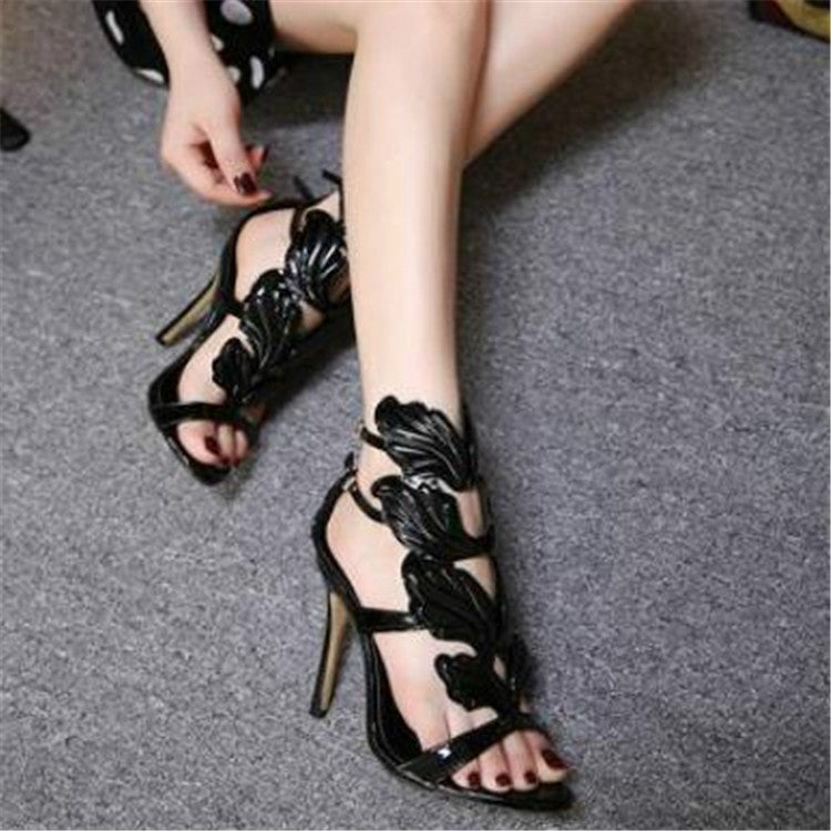 Metal Wings dünne High Heel Damenschuhe, 35, 36, 37, 38, 39, 40
