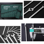 TUOSEN Manuelles Hardware-Werkzeug Öffnungs Pflaumenblüten-Dual-Verwendungs-Schlüsselsatz, 10 in 1, 12 in 1, 14 in 1, 15 in 1