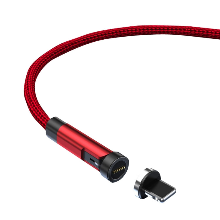 CC57 540 Grad drehbares magnetisches Schnelllade-Datenkabel, 1m + 8Pin + Rot, 2m + 8Pin + Rot, 1m + 8Pin + Schwarz, 2m + 8Pin + Schwarz