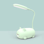 Cartoon Katzen Design LED Augenschutz Leselampe USB Wiederaufladbare Schreibtischlampe, Blau, Weiß, Grün, Pink