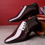 Spitze Business-Herren-Lederschuhe glänzend, 38, 39, 40, 41, 42, 43, 44, 45, 46, 47, 48