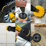 19-in-1-Haushalts-Nylon-Sechskant-Bürstenpads für elektrische Bohrmaschinen, Scheuer- und Schleifscheiben-Sets, 19 in 1