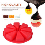 DIY Silikon-Achtpunkt-Dreiecksform Silikon-Kuchenform Backwerkzeug, zufällige Farblieferung, Achtpunkt-Dreiecksform