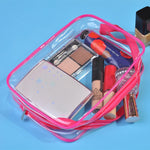 Tragbare, wasserdichte und transparente PVC-Reisetaschen mit Reißverschluss, Kosmetiktasche, 3er-Set in den Größen S, M und L