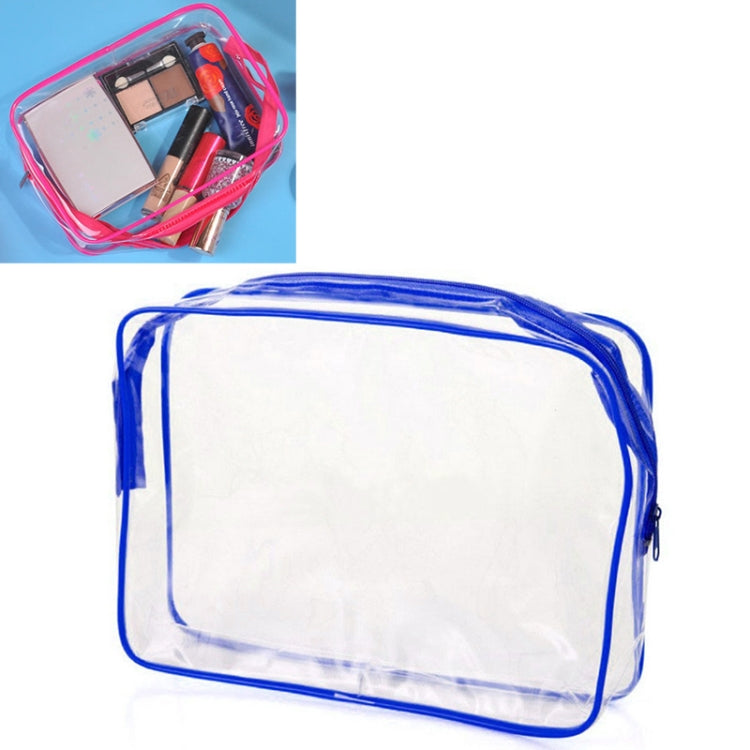 Tragbare, wasserdichte und transparente PVC-Reisetaschen mit Reißverschluss, Kosmetiktasche, 3er-Set in den Größen S, M und L