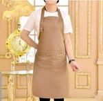 Leinenschürze Milchtee Kaffeebar Backrestaurant Mode Herren und Damen Overalls