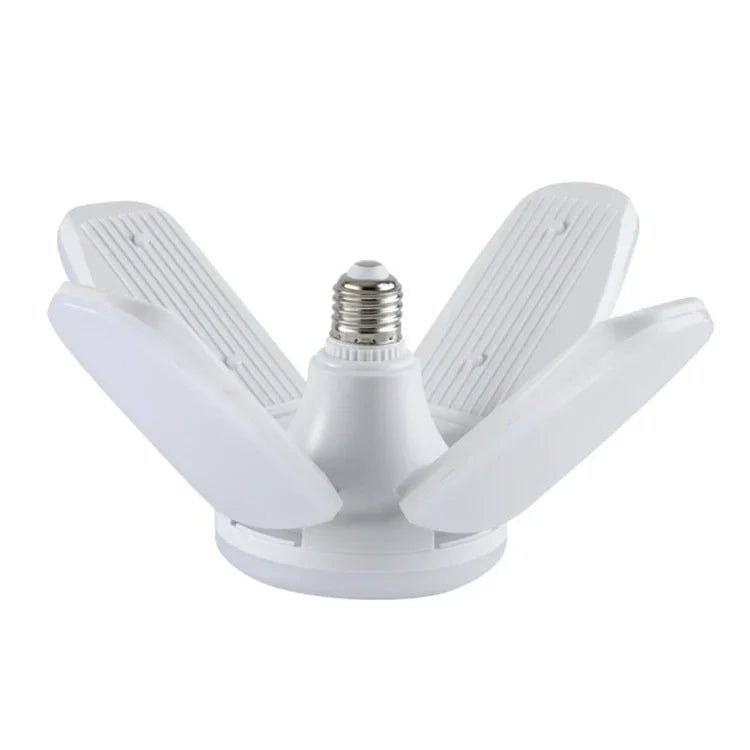 60W 5 Flügel 235 LEDs SMD 2835 Faltbare Haushaltslampe, AC 120-265V, E27 Kaltweiß, B22 Kaltweiß