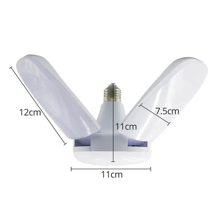 60W 5 Leaves 235 LEDs SMD 2835 Foldable Household Bulb, AC 120-265V, E27 Cold White, B22 Cold White