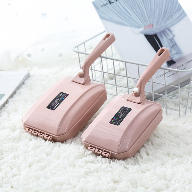 Handteppichkehrer Bürste Sofa Bett Tierhaare Schmutz Krümel Schmutz Fell Reiniger Roller Reinigungswerkzeuge, zufällige Farbauswahl, zweireihige Bürste, dreireihige Bürste