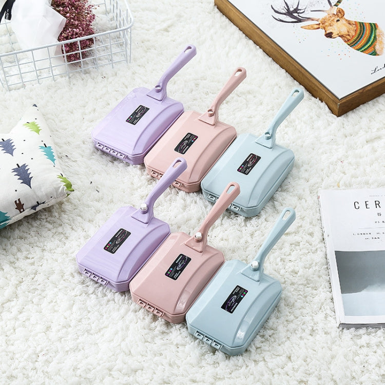 Handteppichkehrer Bürste Sofa Bett Tierhaare Schmutz Krümel Schmutz Fell Reiniger Roller Reinigungswerkzeuge, zufällige Farbauswahl, zweireihige Bürste, dreireihige Bürste