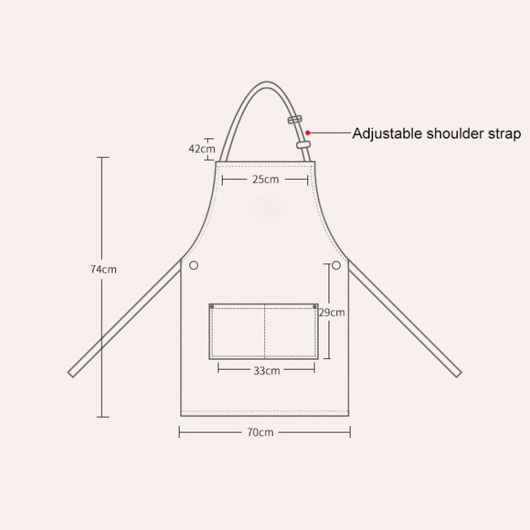 Ärmellose Jeansschürze, Halfter-Latzhose aus blauem Denim, 71x65cm