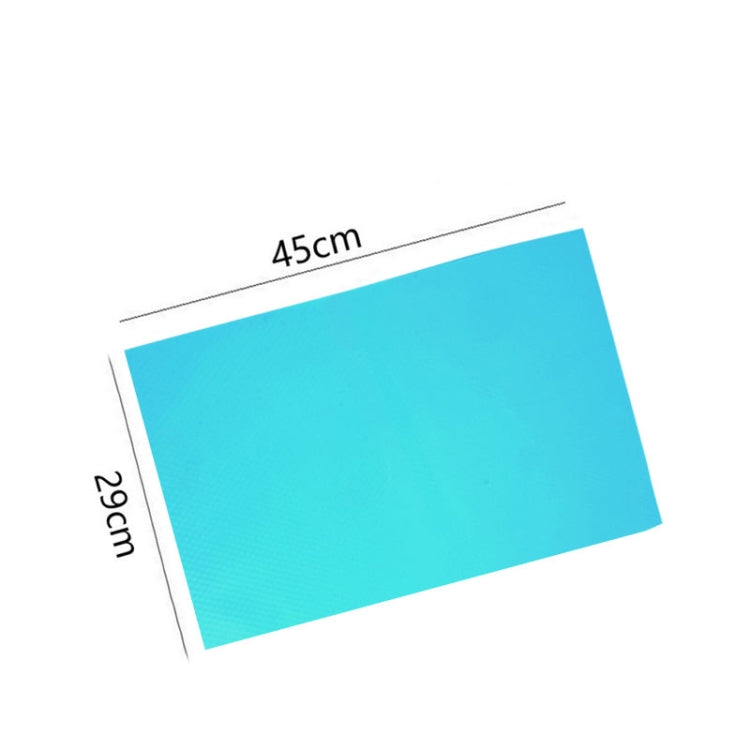 4 Stück / Set Umweltfreundliche wasserdichte waschbare antibakterielle Antifouling-Kühlschrankmatte, Transparentes Weiß, Transparentes Grün, Transparentes Pink, Transparentes Blau, Blau, Grün, Pink