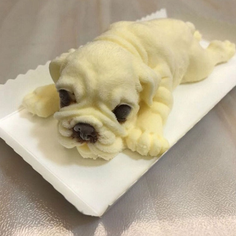 2 Stück 4 Zoll Shapi Hund Mousse Kuchen Silikonform 3D Stereo Eiscreme Form Schmutziger Hund Schokoladenform, Shapi Hundeform