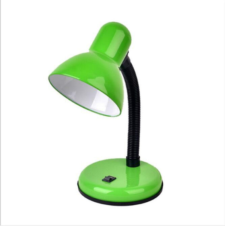 Vintage Eisen LED Schreibtischlampe Druckknopfschalter Augenschutz Leselicht Tischlampen