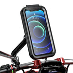Kewig Fahrrad-Motorrad-Rückspiegel wasserdichte Box Touchscreen-Handyhalterung, kleine Rückspiegelmontage, große Rückspiegelmontage