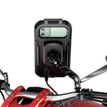 Kewig Fahrrad-Motorrad-Rückspiegel wasserdichte Box Touchscreen-Handyhalterung, kleine Rückspiegelmontage, große Rückspiegelmontage