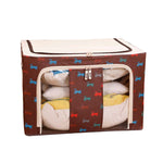 Faltbare Aufbewahrungsbox Vliesstoff mit Reißverschluss Feuchtigkeitsbeständige Kleideraufbewahrungsbox, 44L 50x40x22cm, 55L 50x40x28cm, 66L 50x40x33cm, 80L 60x40x32cm, 100L 60x42x40cm, 125L 70x42x40cm
