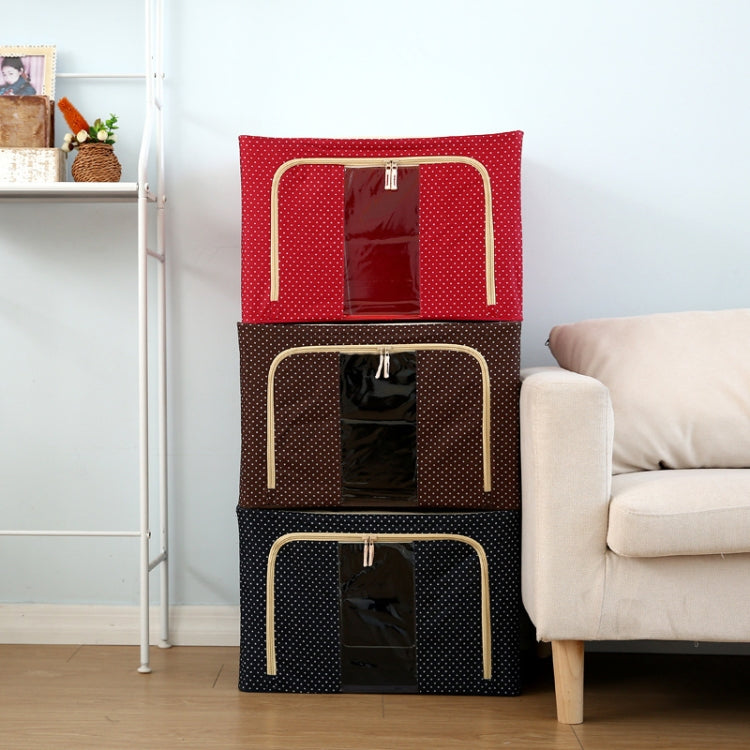 Faltbare Aufbewahrungsbox aus Vliesstoff mit Reißverschluss, feuchtigkeitsbeständig, für Kleidung, 150L 75x46x45cm