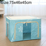 Faltbare Aufbewahrungsbox aus Vliesstoff mit Reißverschluss, feuchtigkeitsbeständig, für Kleidung, 150L 75x46x45cm