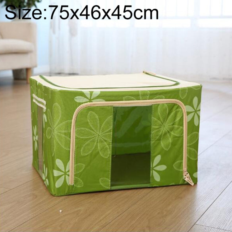 Faltbare Aufbewahrungsbox aus Vliesstoff mit Reißverschluss, feuchtigkeitsbeständig, für Kleidung, 150L 75x46x45cm