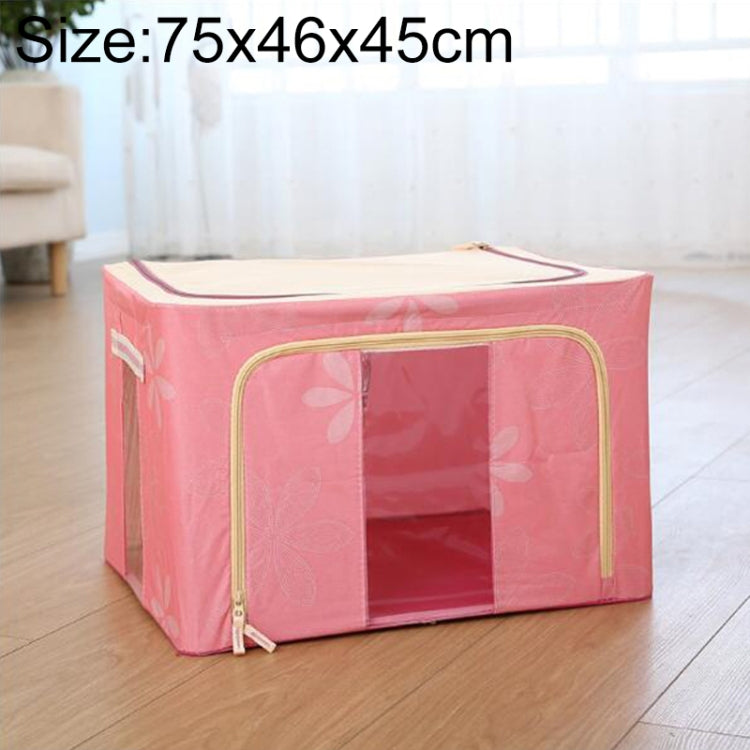 Faltbare Aufbewahrungsbox aus Vliesstoff mit Reißverschluss, feuchtigkeitsbeständig, für Kleidung, 150L 75x46x45cm