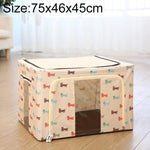 Faltbare Aufbewahrungsbox aus Vliesstoff mit Reißverschluss, feuchtigkeitsbeständig, für Kleidung, 150L 75x46x45cm
