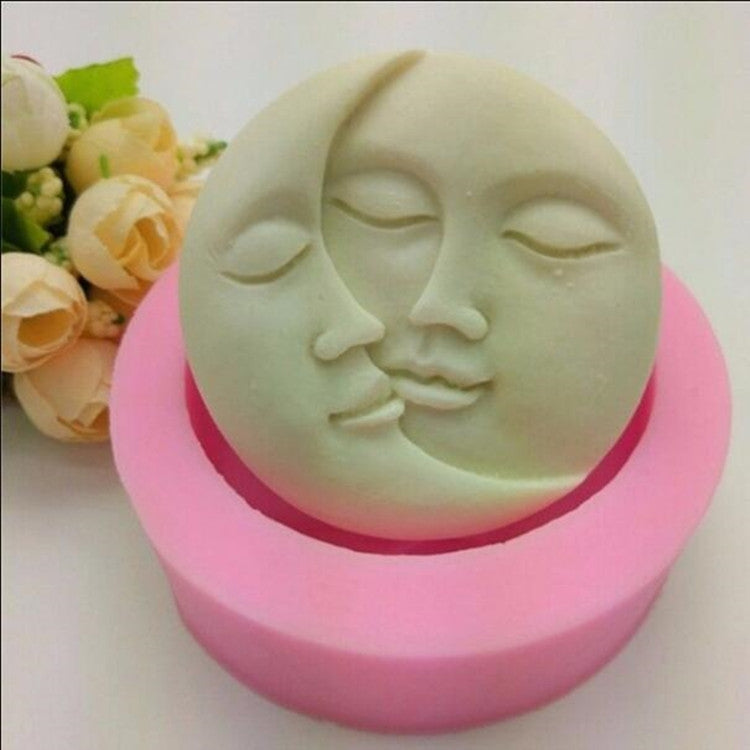 DIY Schokoladenkuchen Pudding Dekoration Werkzeug Gesicht Silikon Modell Backform, Gesichts-Silikonmodell