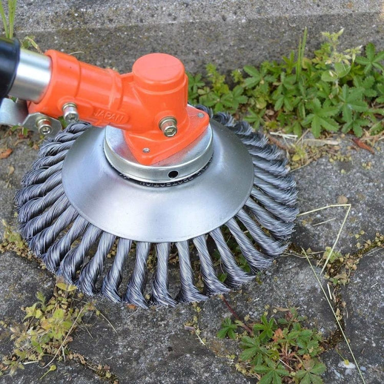 Rasenmäher Verdrillter Drahtbürstenkopf für Rasentrimmer, 6 Zoll, 8 Zoll