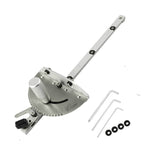 Holzbearbeitungs-Schiebelineal Schiebetisch-Säge Messwerkzeug, Einzelner Zapfen, Aluminiumgriff, Kupfergriff, Aluminiumgriff + Zapfen, Aluminiumgriff + Zapfen + Anschlag, Kupfergriff + Zapfen + Anschlag, Aluminiumgriff + 450mm + Anschlag