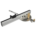 Holzbearbeitungs-Schiebelineal Schiebetisch-Säge Messwerkzeug, Einzelner Zapfen, Aluminiumgriff, Kupfergriff, Aluminiumgriff + Zapfen, Aluminiumgriff + Zapfen + Anschlag, Kupfergriff + Zapfen + Anschlag, Aluminiumgriff + 450mm + Anschlag