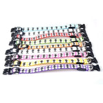 Wiederaufladbares LED-Leuchthalsband mit Karomuster für kleine und mittelgroße Hunde, Größen L und XL