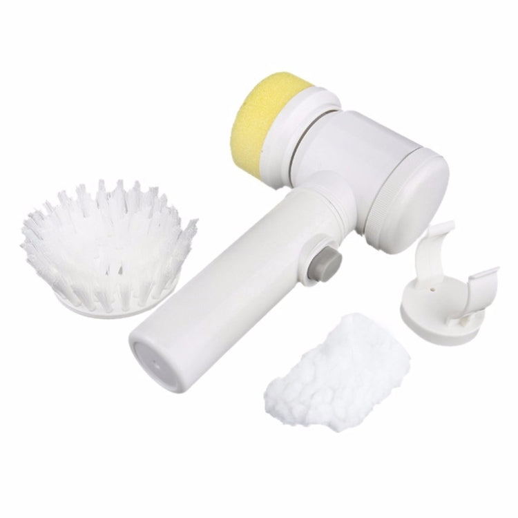 5 in 1 Multifunktionale elektrische Haushalts-Zauberbürste ABS Nylon Küchen-Badewannenreinigungs-Fensterbürste, 5 in 1 Bürste