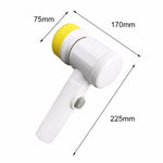 5 in 1 Multifunktionale elektrische Haushalts-Zauberbürste ABS Nylon Küchen-Badewannenreinigungs-Fensterbürste, 5 in 1 Bürste