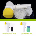 5 in 1 Multifunktionale elektrische Haushalts-Zauberbürste ABS Nylon Küchen-Badewannenreinigungs-Fensterbürste, 5 in 1 Bürste