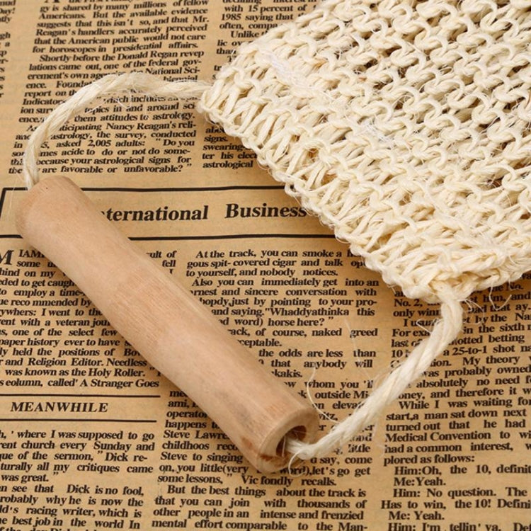 Natürlicher Sisal langer Reibtuch mit Griff Bade-Streifen Pflanzenfaser Bade-Wischtuch, Sisal langer Reibtuch