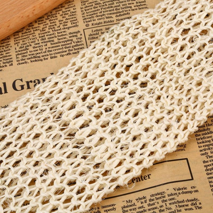 Natürlicher Sisal langer Reibtuch mit Griff Bade-Streifen Pflanzenfaser Bade-Wischtuch, Sisal langer Reibtuch
