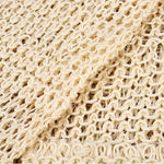 Natürlicher Sisal langer Reibtuch mit Griff Bade-Streifen Pflanzenfaser Bade-Wischtuch, Sisal langer Reibtuch