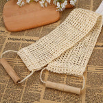 Natürlicher Sisal langer Reibtuch mit Griff Bade-Streifen Pflanzenfaser Bade-Wischtuch, Sisal langer Reibtuch