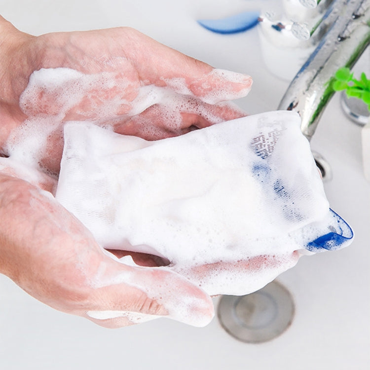 4 Stück hängender Beutel Reinigungs-Schaumreiniger handgemachtes Seifenblasen-Netz, Zufällige Farblieferung, Seifenblasen-Netz