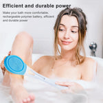 Elektrische verstellbare Badewanne SPA Massagebürste Vollautomatische Badewannenbürste Rückenbürste Langstiel-Badebürste, 45,8 cm x 8,5 cm x 4 cm