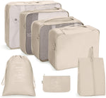 Reiseaufbewahrungstaschen-Set, faltbare Aufbewahrungstasche, 7-in-1, 8-in-1-Beutel mit Kordelzug, 8-in-1-Kosmetiktasche, 8-in-1-Kulturbeutel, 9-in-1-Kosmetiktasche, 9-in-1-Kulturbeutel