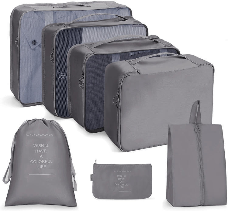 Reiseaufbewahrungstaschen-Set, faltbare Aufbewahrungstasche, 7-in-1, 8-in-1-Beutel mit Kordelzug, 8-in-1-Kosmetiktasche, 8-in-1-Kulturbeutel, 9-in-1-Kosmetiktasche, 9-in-1-Kulturbeutel