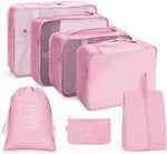 Reiseaufbewahrungstaschen-Set, faltbare Aufbewahrungstasche, 7-in-1, 8-in-1-Beutel mit Kordelzug, 8-in-1-Kosmetiktasche, 8-in-1-Kulturbeutel, 9-in-1-Kosmetiktasche, 9-in-1-Kulturbeutel