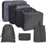 Reiseaufbewahrungstaschen-Set, faltbare Aufbewahrungstasche, 7-in-1, 8-in-1-Beutel mit Kordelzug, 8-in-1-Kosmetiktasche, 8-in-1-Kulturbeutel, 9-in-1-Kosmetiktasche, 9-in-1-Kulturbeutel