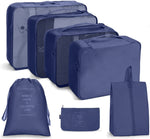 Reiseaufbewahrungstaschen-Set, faltbare Aufbewahrungstasche, 7-in-1, 8-in-1-Beutel mit Kordelzug, 8-in-1-Kosmetiktasche, 8-in-1-Kulturbeutel, 9-in-1-Kosmetiktasche, 9-in-1-Kulturbeutel